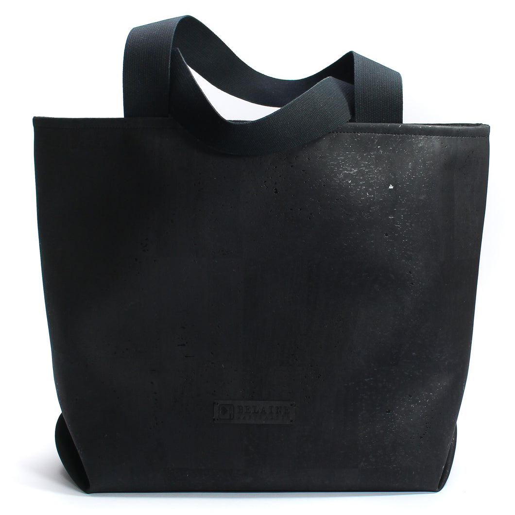 Shopper // große Tasche aus Kork // Black Edition